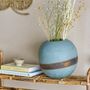 Vases - Melike Vase, Blue, Verre  - CREATIVE COLLECTION