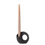 Candlesticks and candle holders - Lavinia Candle Holder, Black, Polyresin  - BLOOMINGVILLE MULTIBRAND HOUSE