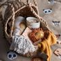 Childcare  accessories - Elvin Comfort Blanket, Brown, Cotton OEKO-TEX®  - BLOOMINGVILLE MINI