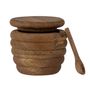 Kitchen utensils - Tilda Salt Jar w/Spoon, Nature, Mango - CREATIVE COLLECTION