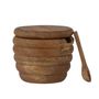Kitchen utensils - Tilda Salt Jar w/Spoon, Nature, Mango - CREATIVE COLLECTION
