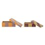 Storage boxes - Samira Box w/Lid, Orange, Paper Set of 2 - BLOOMINGVILLE