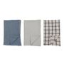 Brushes - Impruneta Kitchen Towel, Blue, Cotton OEKO-TEX® Set of 3 - CREATIVE COLLECTION