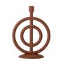 Candlesticks and candle holders - Flikka Candle Holder, Brown, Polyresin  - BLOOMINGVILLE