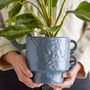 Flower pots - Alfine Flowerpot, Blue, Stoneware - BLOOMINGVILLE MULTIBRAND HOUSE