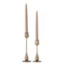 Candlesticks and candle holders - Kora Candle Holder, Brass, Metal Set of 2 - CREATIVE COLLECTION