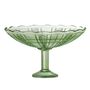Bowls - Kaddy Pedestal Bowl, Green, Recycled Glass - BLOOMINGVILLE MULTIBRAND HOUSE