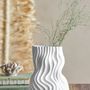 Vases - Sahal Vase, Blanc, Céramique - BLOOMINGVILLE MULTIBRAND HOUSE