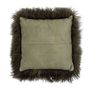 Cushions - Pansy Cushion, Green, Lambskin Tibetian - BLOOMINGVILLE MULTIBRAND HOUSE