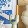 Candlesticks and candle holders - Trudy Candle Holder, Blue, Stoneware - BLOOMINGVILLE MULTIBRAND HOUSE