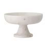 Bowls - Eris Pedestal Bowl, White, Marble - BLOOMINGVILLE MULTIBRAND HOUSE