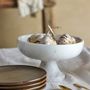 Bowls - Eris Pedestal Bowl, White, Marble - BLOOMINGVILLE MULTIBRAND HOUSE