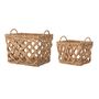 Shopping baskets - Sadia Basket, Nature, Water Hyacinth Set of 2 - BLOOMINGVILLE