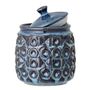 Food storage - Nena Jar w/Lid, Blue, Stoneware - BLOOMINGVILLE MULTIBRAND HOUSE