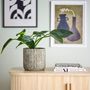 Flower pots - Benas Deco Flowerpot, Grey, Cement  - BLOOMINGVILLE