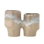Flower pots - Maiak Flowerpot, Brown, Stoneware - BLOOMINGVILLE