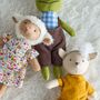 Toys - Animal friends Doll, Yellow, Cotton Set of 3 - BLOOMINGVILLE MINI