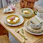 Everyday plates - Agnes Tableware Set, White, Stoneware Set of 3 - BLOOMINGVILLE MINI