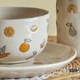 Everyday plates - Agnes Tableware Set, White, Stoneware Set of 3 - BLOOMINGVILLE MINI