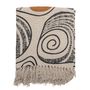 Throw blankets - Giano Throw, Nature, Recycled Cotton  - BLOOMINGVILLE