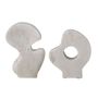 Objets de décoration - Laki Déco, Blanc, Marbre Set of 2 - BLOOMINGVILLE MULTIBRAND HOUSE