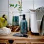 Washbasins - Cheran Soap Dispenser Set, Green, Stoneware Set of 2 - BLOOMINGVILLE