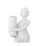 Candlesticks and candle holders - Medea Candle Holder, White, Polyresin - CREATIVE COLLECTION