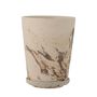Flower pots - Stacy Flowerpot w/Saucer, Brown, Stoneware - BLOOMINGVILLE MULTIBRAND HOUSE