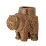Bougeoirs et photophores - Novia Photophore, Marron, Pierre ollaire - BLOOMINGVILLE MULTIBRAND HOUSE