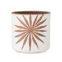 Flower pots - Idris Deco Flowerpot, White, Terracotta - BLOOMINGVILLE MULTIBRAND HOUSE