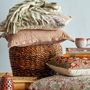 Cushions - Fibi Cushion, Purple, Recycled Cotton - CREATIVE COLLECTION