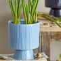 Flower pots - Ayleen Flowerpot, Blue, Stoneware  - BLOOMINGVILLE