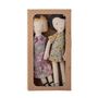 Toys - Molly and Vida Doll, Rose, Cotton Set of 2 - BLOOMINGVILLE MINI