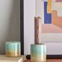 Candlesticks and candle holders - Safie Candle Holder, Green, Stoneware Set of 2 - BLOOMINGVILLE MULTIBRAND HOUSE