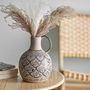Vases - Nadya Vase, Blue, Stoneware  - BLOOMINGVILLE MULTIBRAND HOUSE