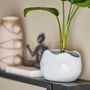 Flower pots - Pennie Flowerpot, White, Stoneware  - BLOOMINGVILLE