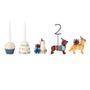 Decorative objects - Salve Birthday Decoration, White, Polyresin Set of 15 - BLOOMINGVILLE MINI