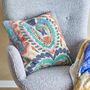 Cushions - Chieti Cushion, Blue, Cotton  - BLOOMINGVILLE