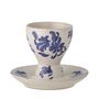 Kitchen utensils - Petunia Egg Cup, Blue, Stoneware  - CREATIVE COLLECTION