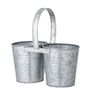 Flower pots - Jessy Flowerpot, Grey, Galvanized iron  - BLOOMINGVILLE