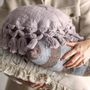 Cushions - Elinna Cushion, Purple, Cotton  - BLOOMINGVILLE MINI