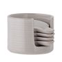 Bols - Iris Bol, Gris, Grès Set of 5 - CREATIVE COLLECTION