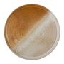 Kitchen utensils - Dahlia Serving Plate, Brown, Stoneware - CREATIVE COLLECTION