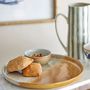 Kitchen utensils - Dahlia Serving Plate, Brown, Stoneware - CREATIVE COLLECTION