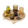 Bougeoirs et photophores - Sanga Plateau avec photophore, Nature, Verre Set of 8 - BLOOMINGVILLE MULTIBRAND HOUSE