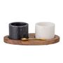 Kitchen utensils - Florio Salt & Pepper Jar, Black, Marble Set - BLOOMINGVILLE MULTIBRAND HOUSE