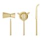 Wine accessories - Cocktail Bar Set, Gold, Stainless Steel Set of 3 - BLOOMINGVILLE