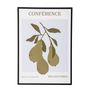 Autres décorations murales - Poire Illustration avec cadre, Noir, Pin - BLOOMINGVILLE MULTIBRAND HOUSE