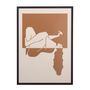 Other wall decoration - Madelein Illustration w/ Frame, Black, Pine  - BLOOMINGVILLE