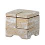 Boîtes de rangement  - Madox Boîte avec couvercle, Gris, Grès  - CREATIVE COLLECTION